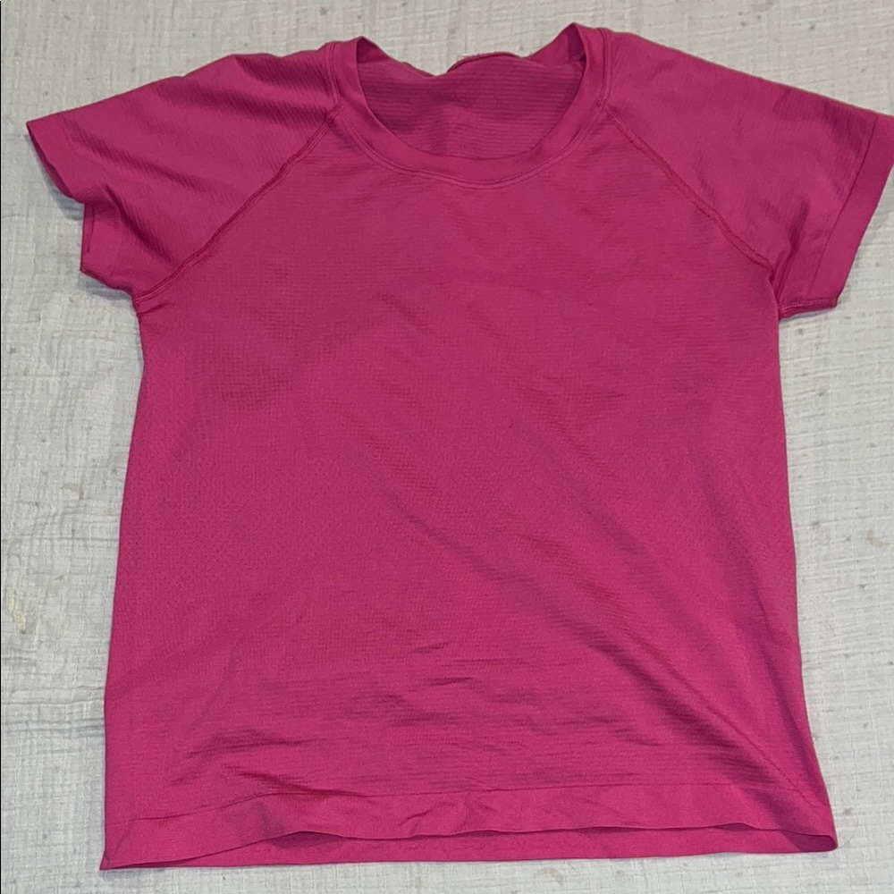 Lululemon Bright Pink Athletic Tee
